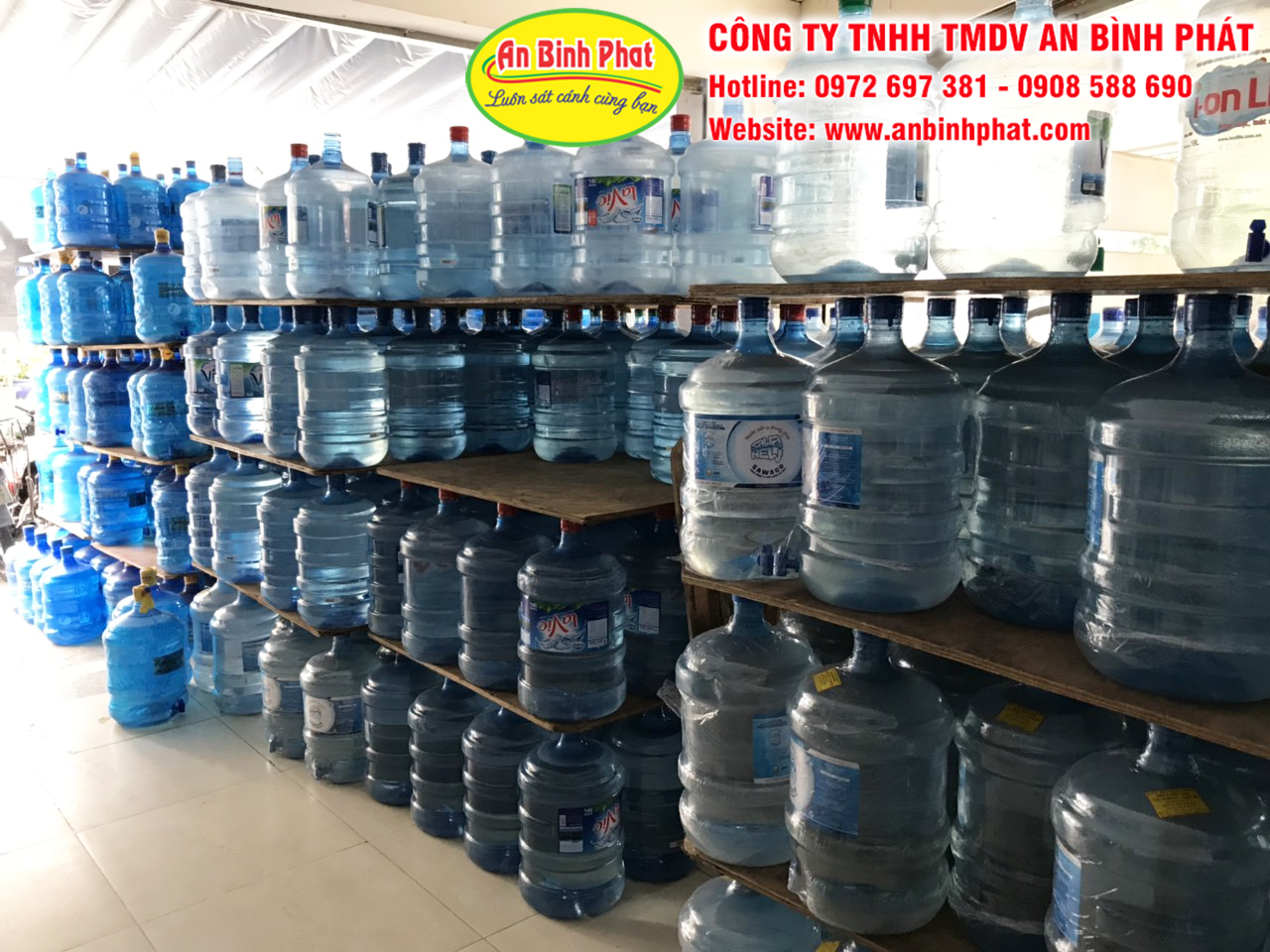 Đại lý đổi nước, giao nước uống đóng bình 20L ở quận 10 - An Bình Phát