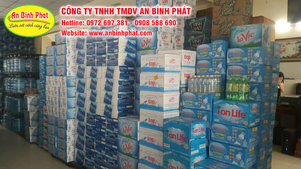 Công ty An Bình Phát - Nhà phân phối thùng nước suối đóng chai sỉ và lẻ giá rẻ ở TPHCM
