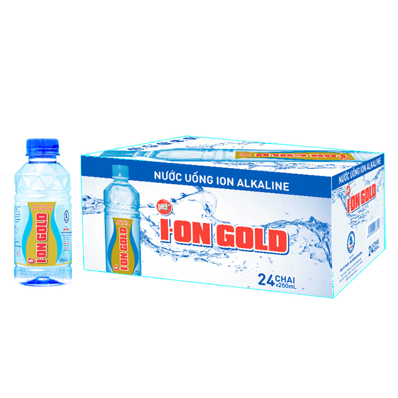  Nước ion Gold 250ml (Thùng 24 chai)