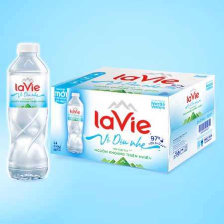 Nước khoáng LaVie 500ml vị dịu nhẹ