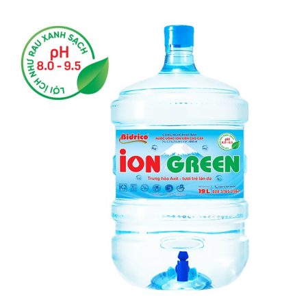 Nước uống ion kiềm ION GREEN 19L bình vòi