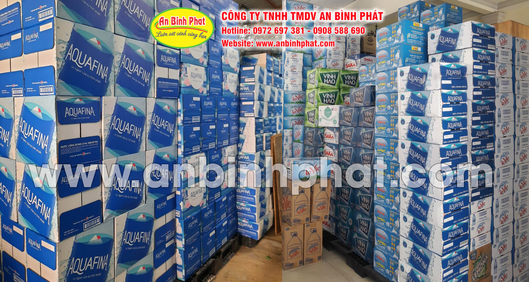 Nhà phân phối nước suối đóng chai sỉ và lẻ giá rẻ - An Bình Phát