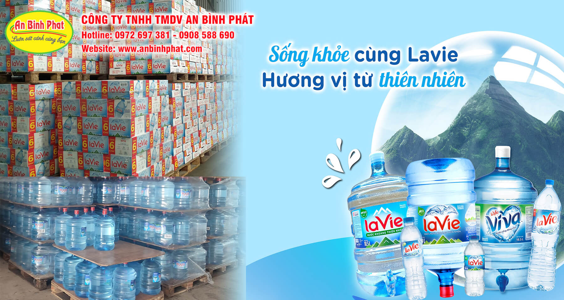 Đại lý nước LaVie quận 12 chính hãng An Bình Phát
