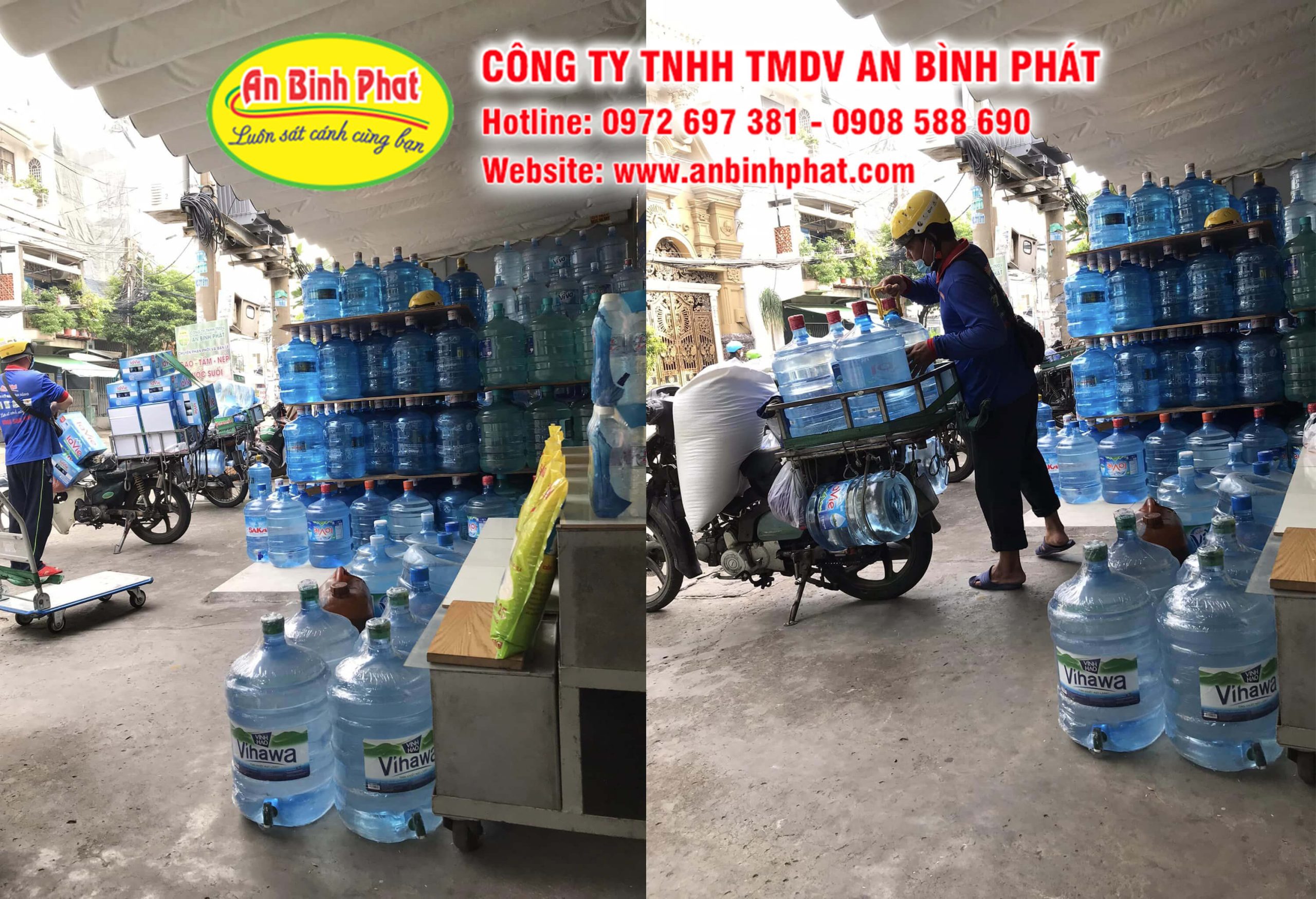 Dịch vụ giao nước lọc bình 20 lít giá rẻ ở Tân Phú